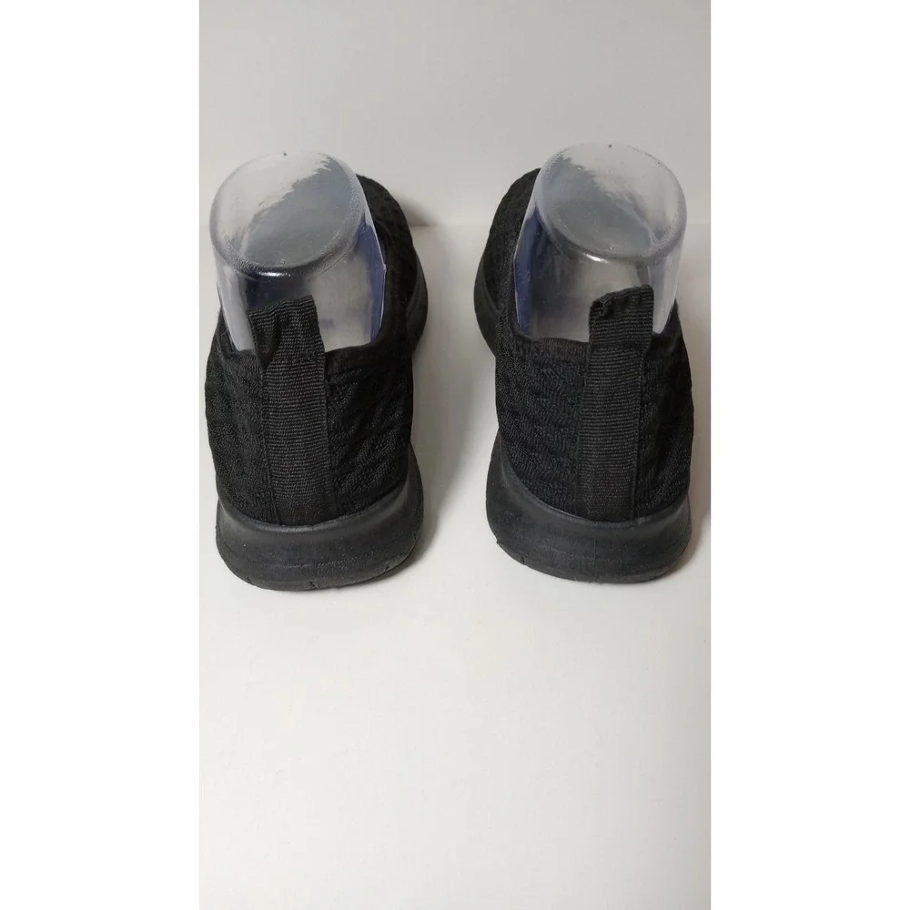 Jessica Candy Black Cushioned Knit Slip On Shoe Womens 8 Casual Mesh Flat